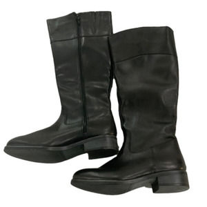 𝅺BRAND new Lavorazione Artigiana black leather books, size 7, made in Italy